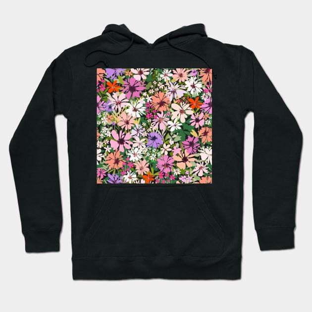 Pastel Flowers Hoodie by Gush Art Studio 1